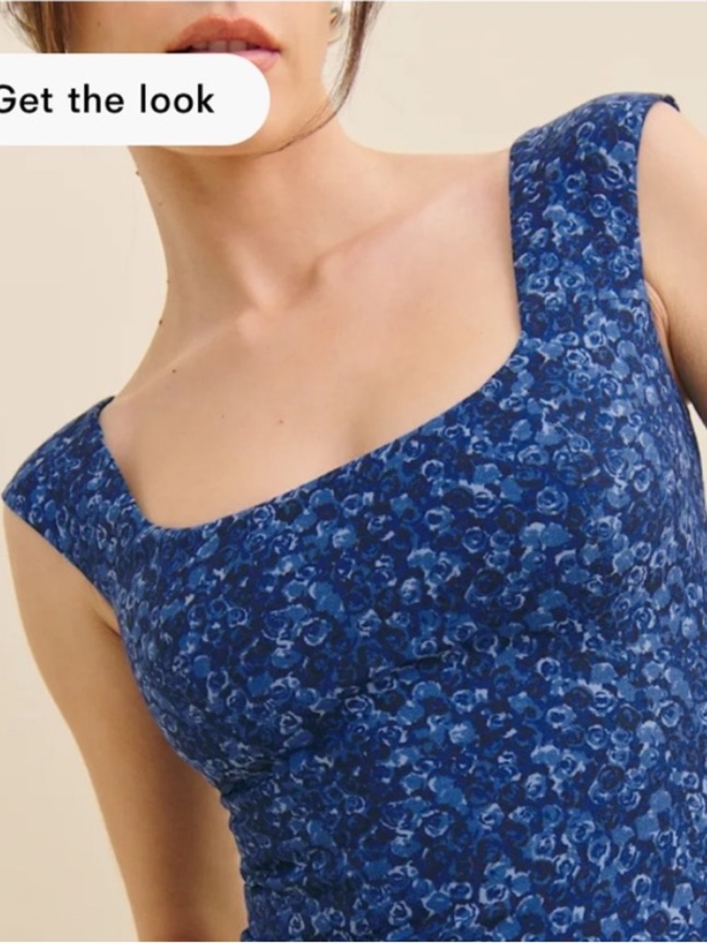 NWT • Navi top in blue rose - size 0
